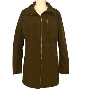 CALVIN KLEIN Stylish Women's long Utility Jacket in Deep Olive size small